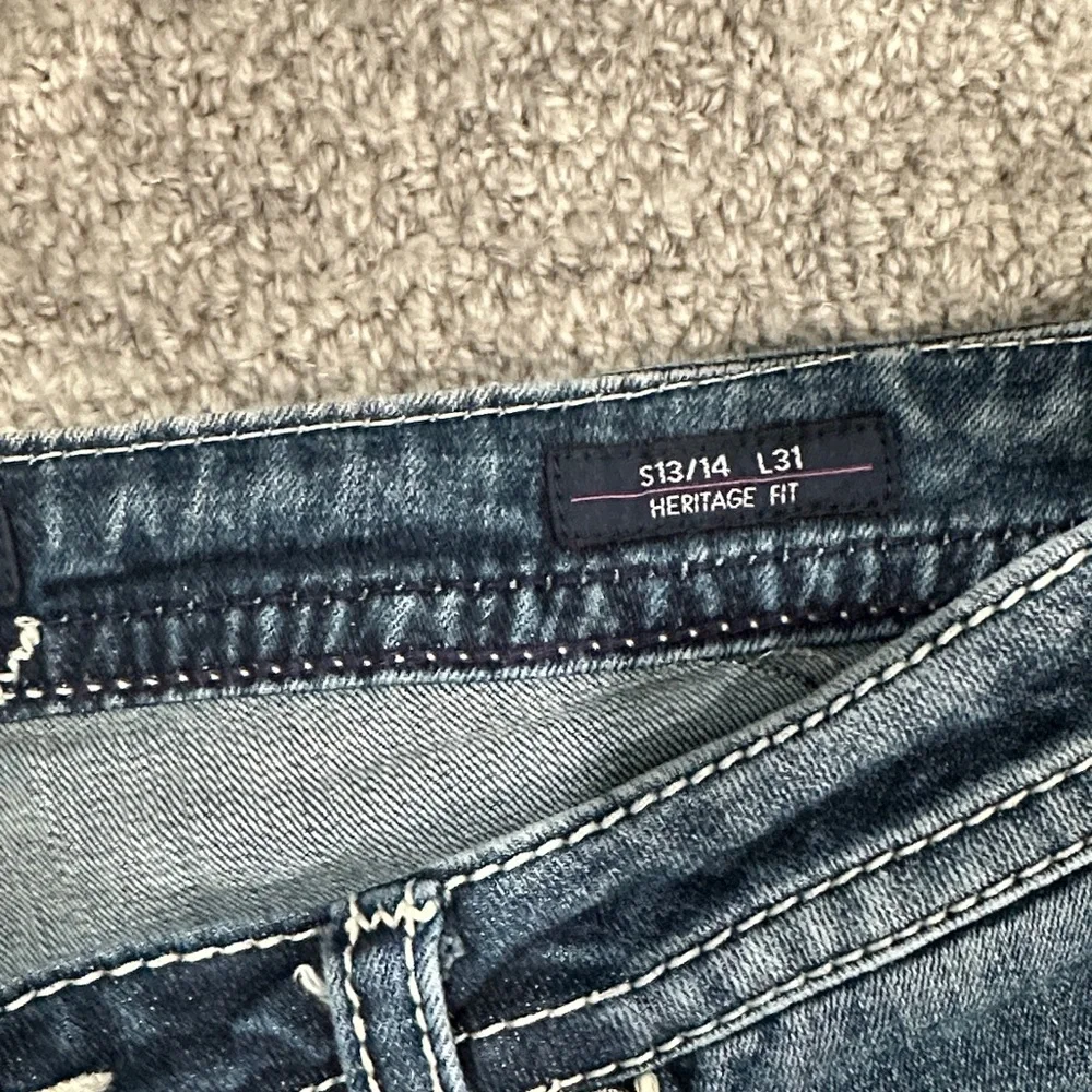 Vigoss Women's Embellished Blue Jeans S13/14 L31 Heritage Fit Boot Cut - Picture 3 of 9